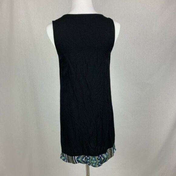 COPY - APT 9  black tribal print sleeveless tunic dress - Picture 6 of 7